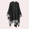 Poncho wrap - stilvoller damen strickponcho