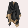 Poncho wrap - stilvoller damen strickponcho