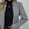 Herringbone-jacke - elegante graue damenjacke