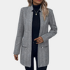 Herringbone-jacke - elegante graue damenjacke