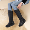 Winter knielange stiefel - isolierte damen schuhe