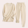 2-teiligs Loungewear-Set – weiches Damen-Fleece-Sweatshirt und Jogginghose