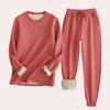 2-teiligs Loungewear-Set – weiches Damen-Fleece-Sweatshirt und Jogginghose