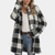 Fliessender plaidmantel – lässige oversized-jacke für damen