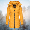 Gepolsterter wintermantel - stylisher langer damenjacke