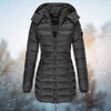 Gepolsterter wintermantel - stylisher langer damenjacke