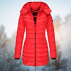 Gepolsterter wintermantel - stylisher langer damenjacke