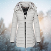 Gepolsterter wintermantel - stylisher langer damenjacke