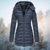 Gepolsterter wintermantel - stylisher langer damenjacke