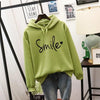 Hoodie mit Smiley-Print – Damen-Sweatshirt mit Kapuze