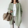 Oversized gebreid damesvest - warme lange cardigan - Bakkermode.nl