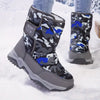 Winterstiefel - damen warme isolierte camo schneestiefel