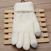 2-teiliges strickhandschuh-set - elegante winterhandschuhe für frauen