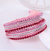 Rhinestone Wickelarmband - Mehrschichtiges Damenaccessoire