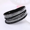 Rhinestone Wickelarmband - Mehrschichtiges Damenaccessoire