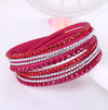 Rhinestone Wickelarmband - Mehrschichtiges Damenaccessoire