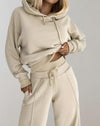 2-teilig hoodie und hose – moderne damen lounge wear