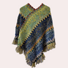 Dä ladies-poncho - stylischi strickschal mit fransen