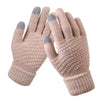 2-teiliges strickhandschuh-set - elegante winterhandschuhe für frauen