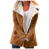 Däschaften damen faux shearling winterjacke - elegante winterjacke für frauen