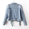 Denimjacke - coole, kurze bikerjacke für damen