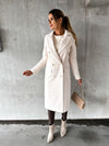 Lange trenchcoat - elegante damen winterjacke