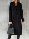 Lange trenchcoat - elegante damen winterjacke