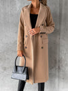 Lange trenchcoat - elegante damen winterjacke