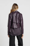 Kurze veganleder offene jacke - mulberry damenjacke