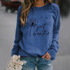 Entspannt und makellos: dandelion-druck 'just breathe' sweatshirt