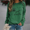 Entspannt und makellos: dandelion-druck 'just breathe' sweatshirt