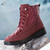 Dame quilted ankle boots - stylische, wasserdichte winter-schuhe