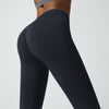 Nahtlose yoga-leggings - hochgeschnittene damen workout leggings