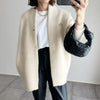 Oversized gebreid damesvest - warme lange cardigan - Bakkermode.nl