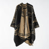 Musterierter offener damen poncho