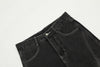 Ausgestellte denim jeans - vintage schwarz damenhose