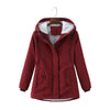 Damen winterjacke - stilvolle gepolsterte jacke mit kapuze