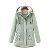 Damen winterjacke - stilvolle gepolsterte jacke mit kapuze