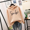 Hoodie mit Smiley-Print – Damen-Sweatshirt mit Kapuze