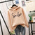 Hoodie mit Smiley-Print – Damen-Sweatshirt mit Kapuze