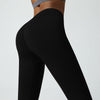 Nahtlose yoga-leggings - hochgeschnittene damen workout leggings