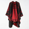 Musterierter offener damen poncho