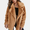 Faux-pelz-jacke - kuscheliger und warmer oversized-mantel für damen