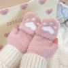 Fingerlose handschuhe - weiche fleece-handwärmer für damen