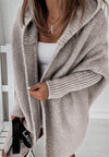 Chunky strickjacke - oversized damen strickmode