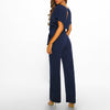 Jumpsuit - stilvoller damen jumpsuit mit gürtel