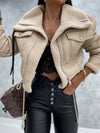 Faux-leder bikerjacke - stylishe damen winterjacke