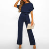 Jumpsuit - stilvoller damen jumpsuit mit gürtel