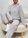 2-teiliges teddy-trainingsanzug-set - ultra-gemütliches damen-loungewear mit kapuze