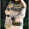 Strickpullover - damen winterpullover mit gemustertem schulterbereich